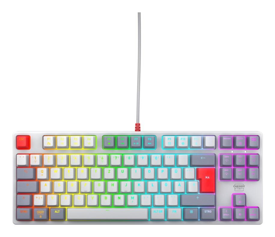 Cherry K4V2 RGB Tenkeyless Retro – mekanisk gaming-tastatur (tysk QWERTZ)