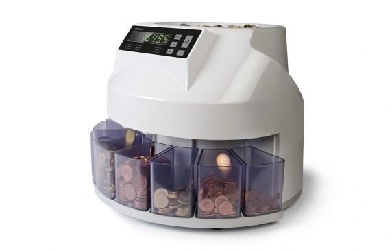 Safescan 1250 EUR mønttæller - hvid billede