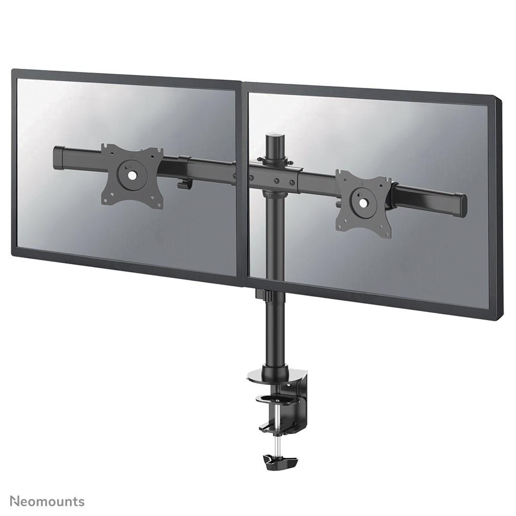 Neomounts FPMA-DCB100DBLACK dobbelt skærmarm 10-27" - sort billede