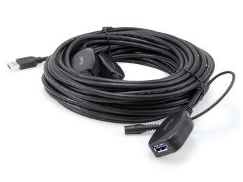 Equip 133348 USB-forlængerkabel 15 m – USB 3.2 Gen 1, USB-A han til USB-A hun, sort