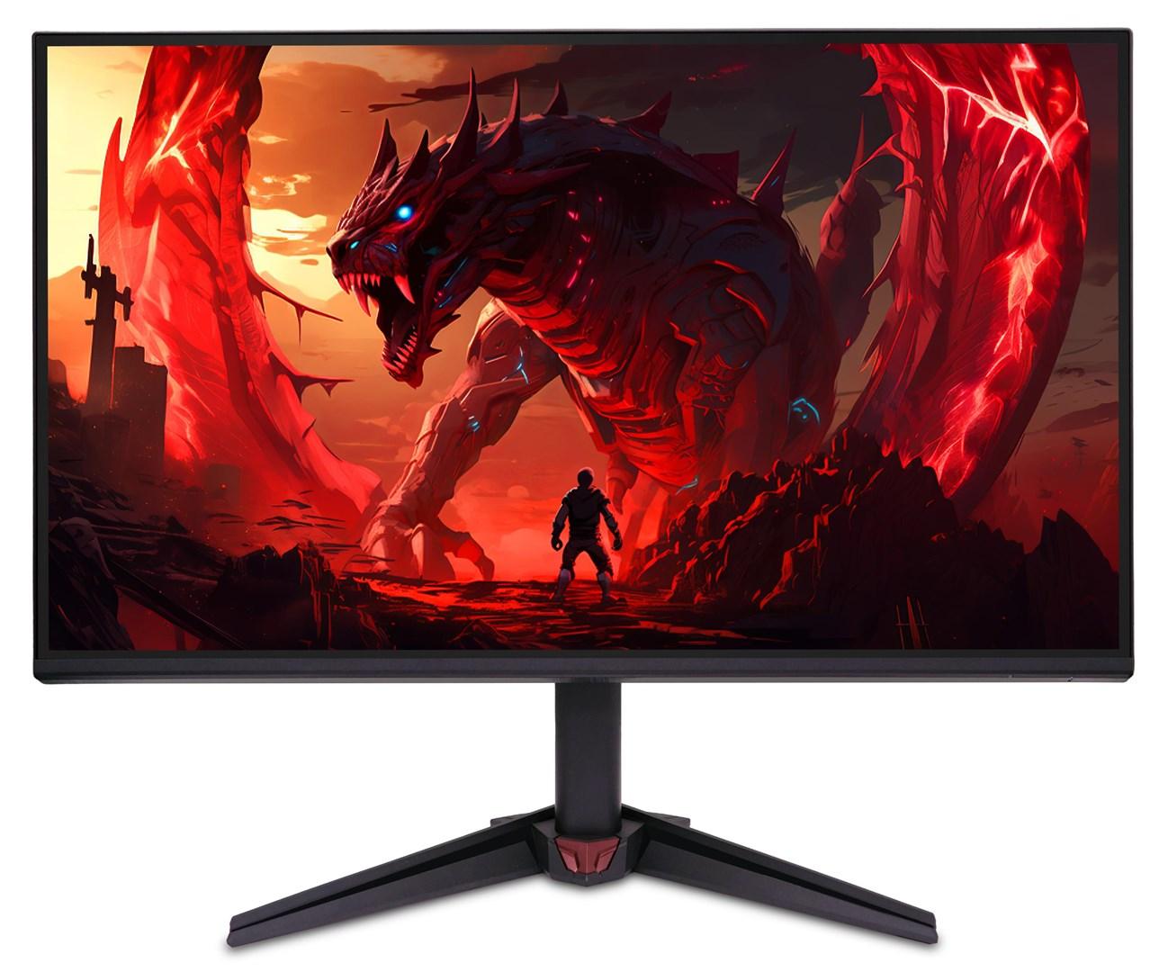 Acer Nitro VG240Y P - 23,8" Full HD gaming-skærm, 144 Hz, IPS - sort/rød billede