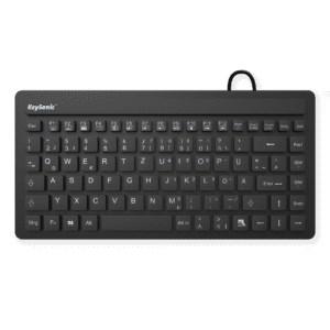 KeySonic KSK-3230IN mini tastatur (DE) - kablet USB, QWERTZ, sort