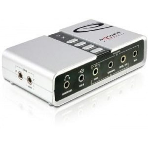 Delock USB Sound Box 7.1 - ekstern USB-lydkort med 7.1 kanaler