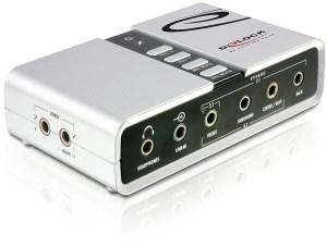 Delock USB Sound Box 7.1 - ekstern USB-lydkort med 7.1 kanaler