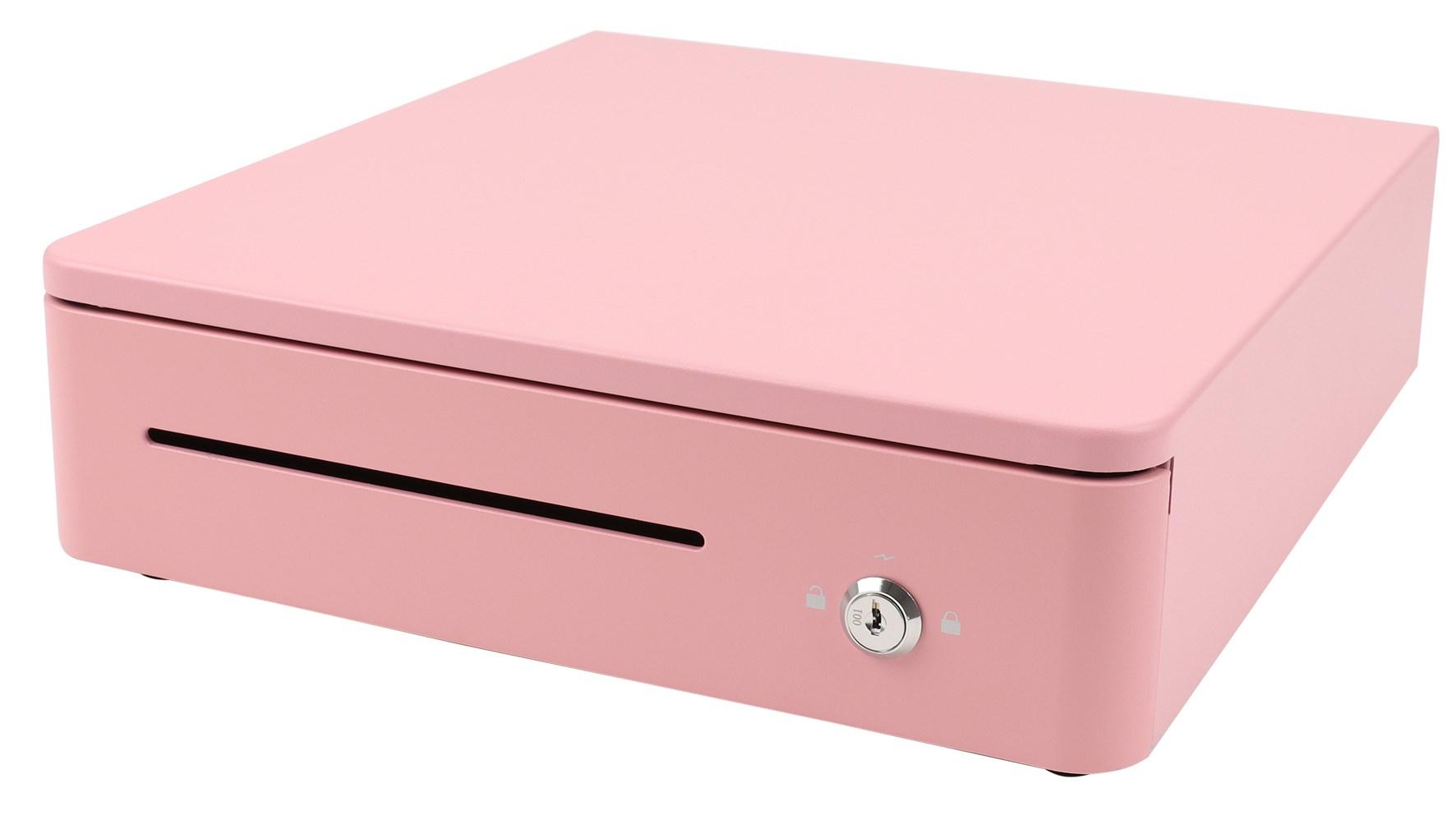 OLYMPIA S330 manuel pengeskuffe - pink, 33 × 35,5 cm billede