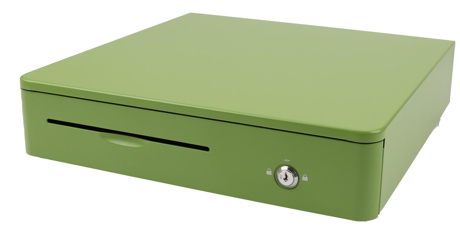 OLYMPIA M405 elektronisk kasseskuffe - grøn billede