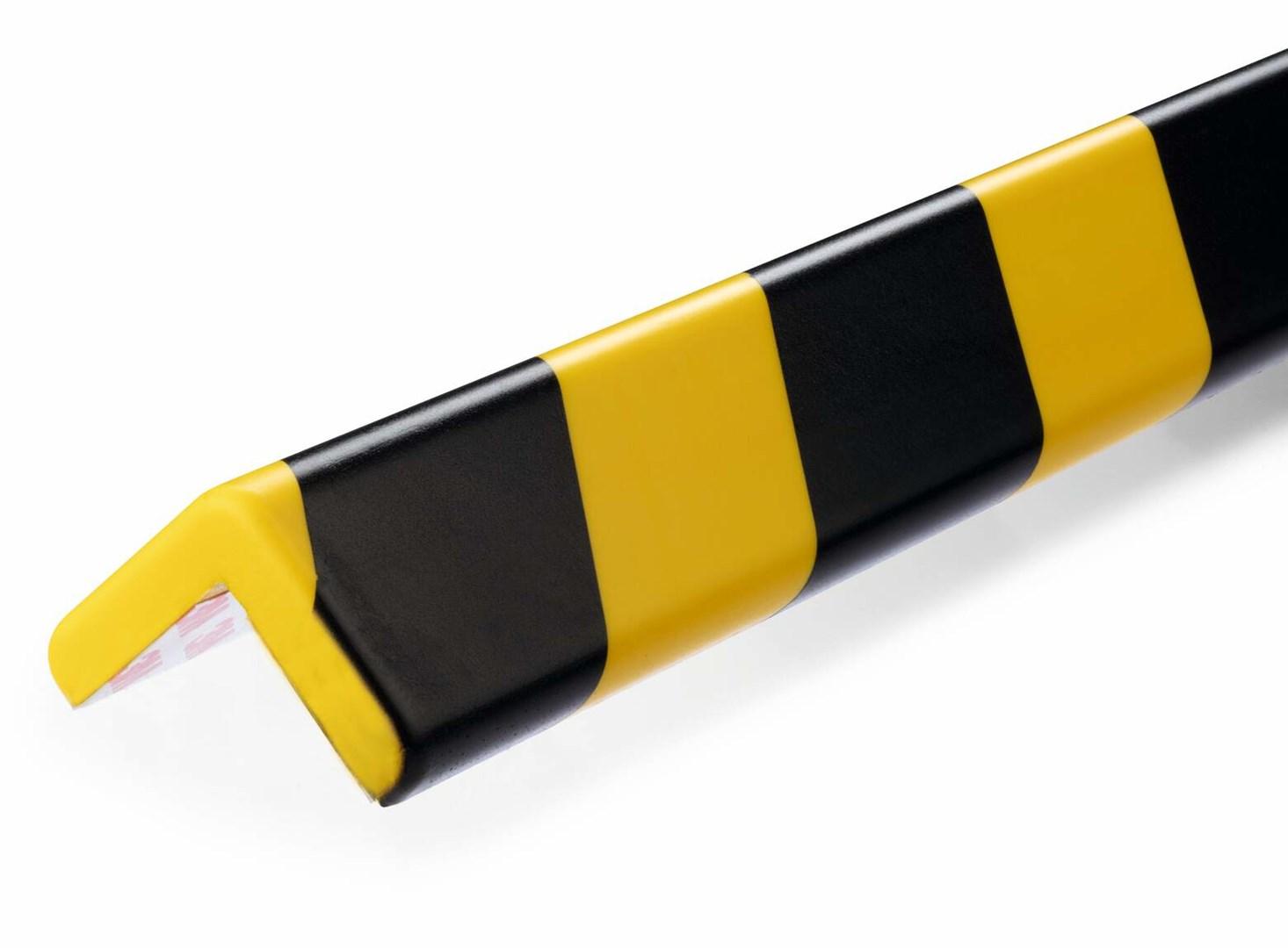 DURABLE C35 hjørnebeskytter - sort/gul, 100 cm