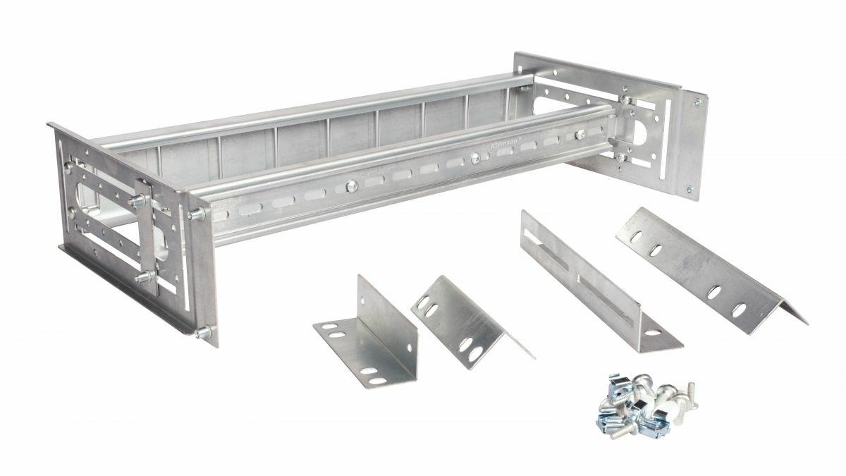 EQUIP 19" rackskinner, 3U DIN – RAL7035 grå