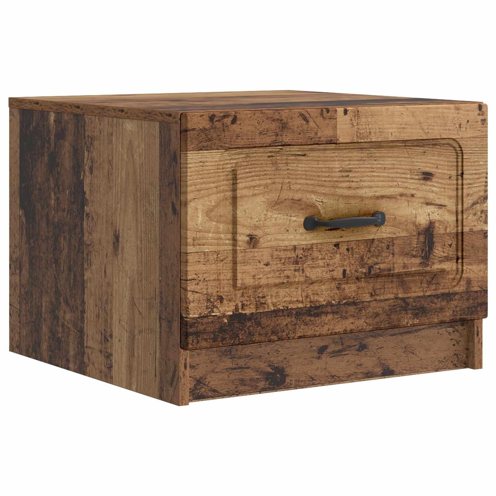 Sofabord med skuffe Gammelt træ 49 x 50 x 37 cm Konstrueret træ