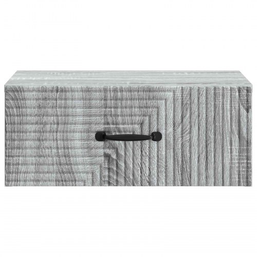 Væghængt Natbord med skuffe Grå sonoma-eg 49 x 34,5 x 20 cm