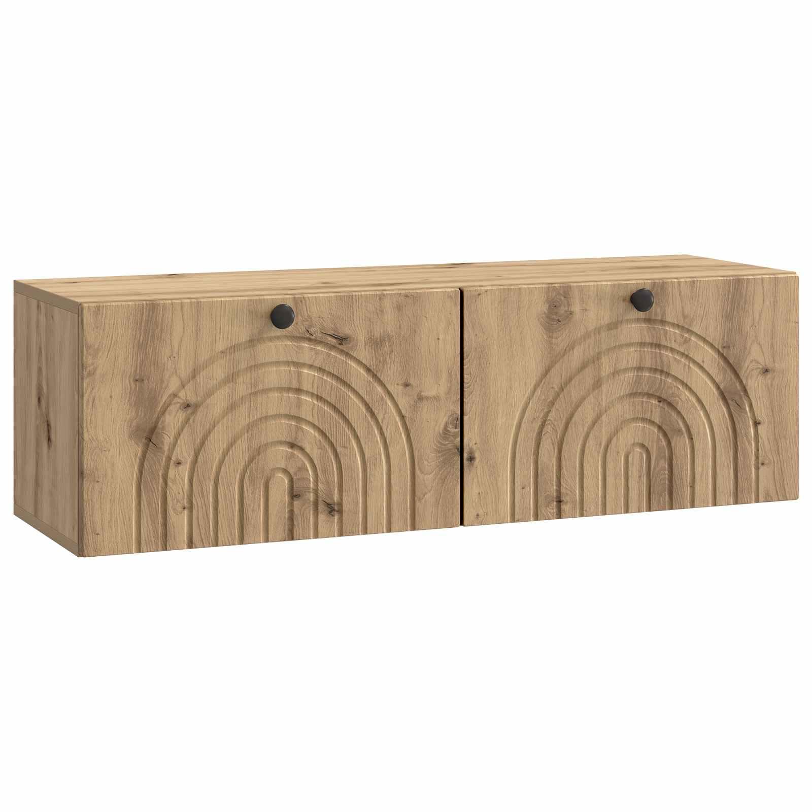 Væghængt TV-skab Artisan-eg 98 x 31 x 30 cm Konstrueret træ