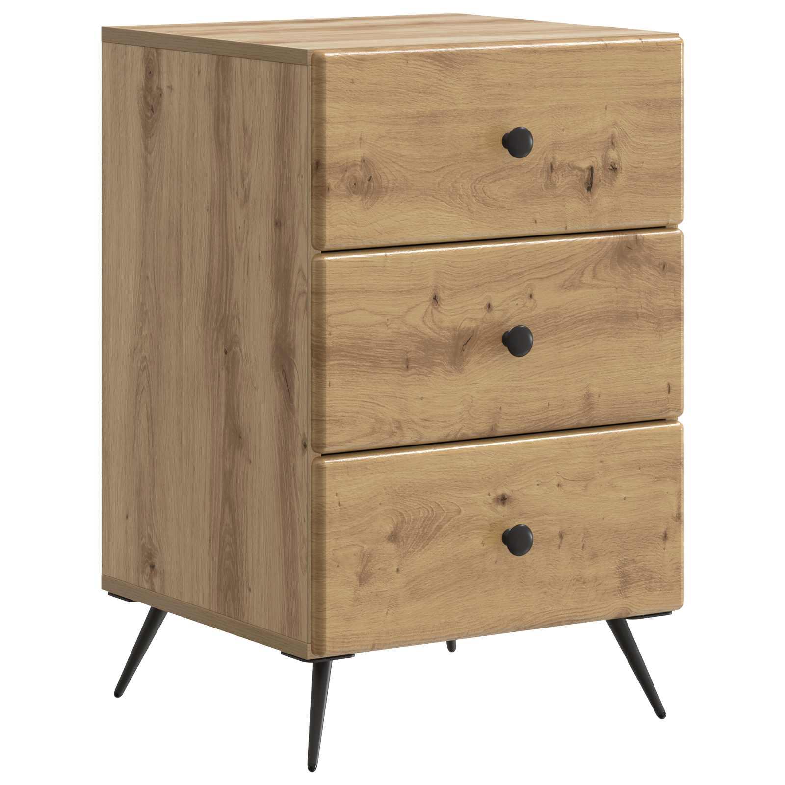 Natskab med skuffe Artisan-eg 43 x 41 x 66,5 cm Konstrueret træ