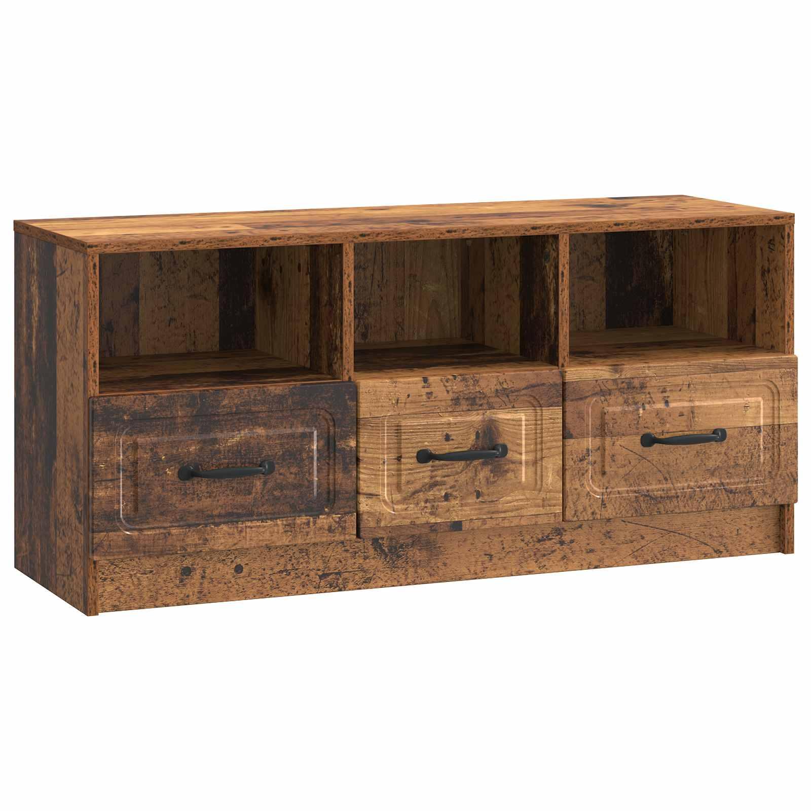 TV-skab Gammelt træ 102 x 34,5 x 47 cm Konstrueret træ