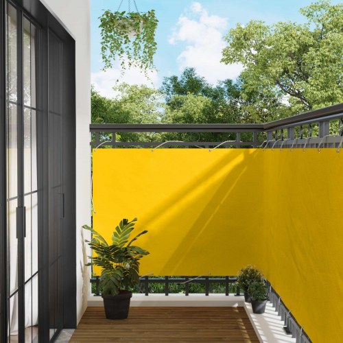 Altan skærm i oxfordstof - gul 110 × 300 cm