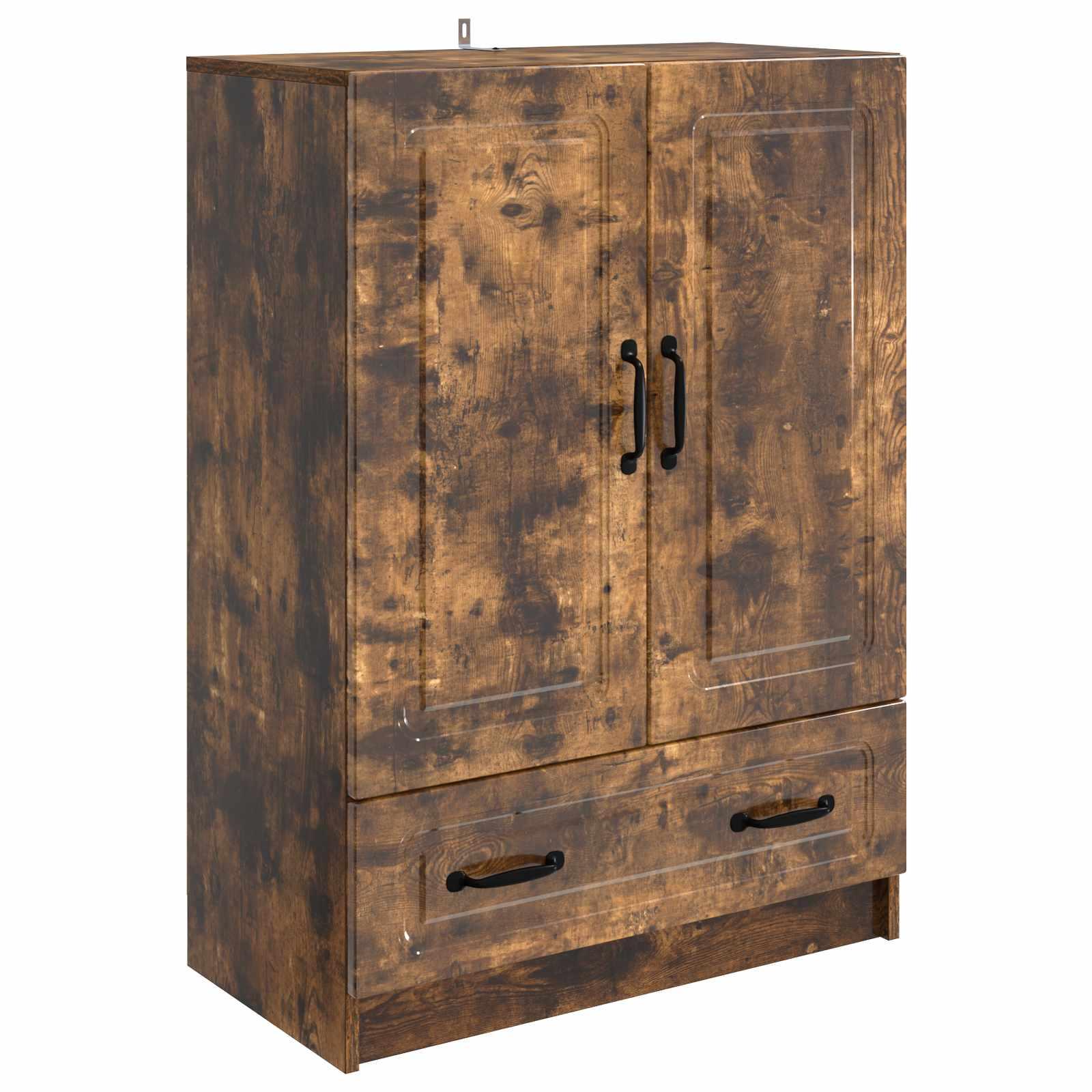 Sidebord med skuffe Røget eg 66 x 34,5 x 92 cm Konstrueret træ