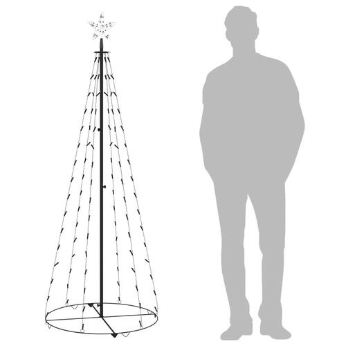 Kegleformet juletræ 70x180 cm 100 LED'er koldt hvidt lys