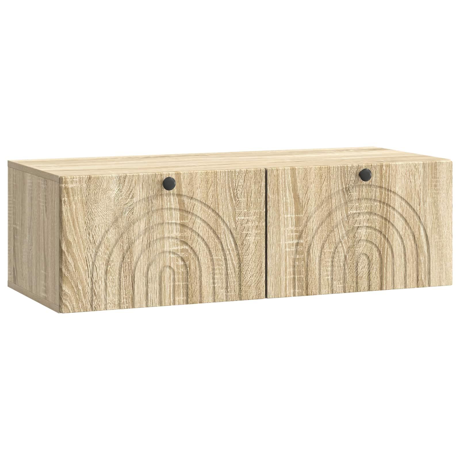 Væghængt TV-skab Sonoma-eg 98 x 41 x 30 cm Konstrueret træ