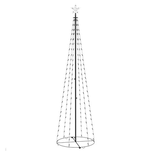 Kegleformet juletræ 70x240 cm 136 LED'er koldt hvidt lys