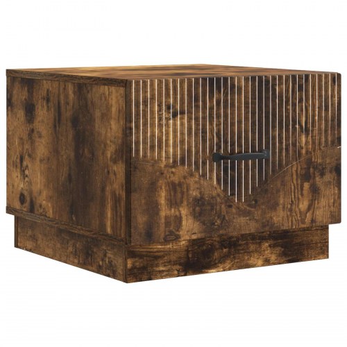 Sofabord med skuffe Røget eg 49 x 50 x 37 cm Konstrueret træ