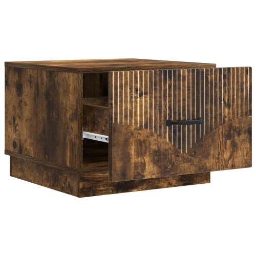 Sofabord med skuffe Røget eg 49 x 50 x 37 cm Konstrueret træ