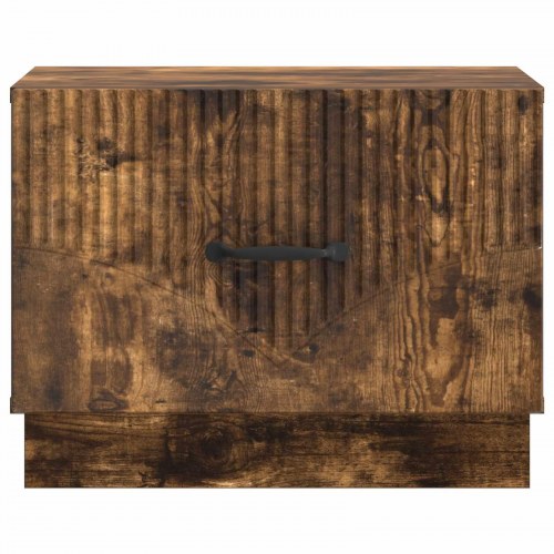 Sofabord med skuffe Røget eg 49 x 50 x 37 cm Konstrueret træ