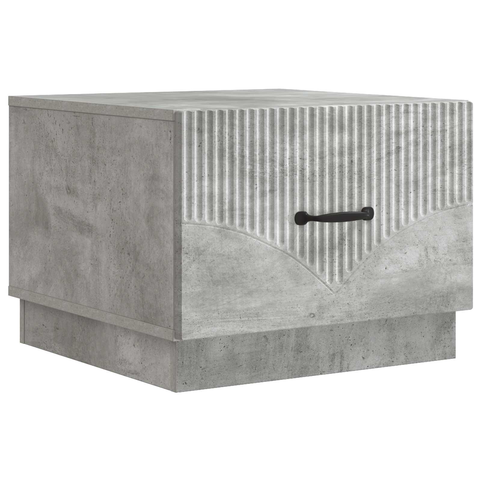 Sofabord med skuffe BetongrÃ¥ 49 x 50 x 37 cm Konstrueret trÃ¦
