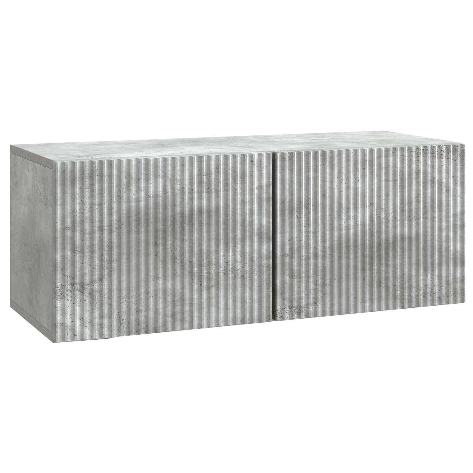 Væghængt TV-skab Betongrå 78,5 x 31 x 30 cm Konstrueret træ