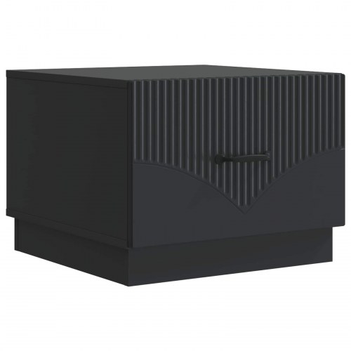 Sofabord med skuffe Sort 49 x 50 x 37 cm Konstrueret træ