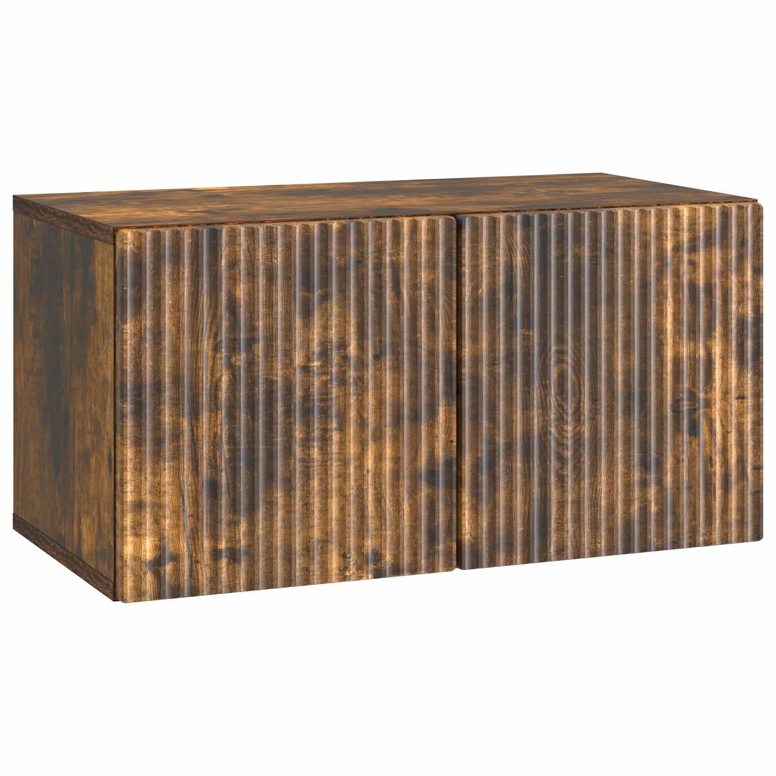 Væghængt TV-skab Røget eg 59,5 x 31 x 30 cm Konstrueret træ