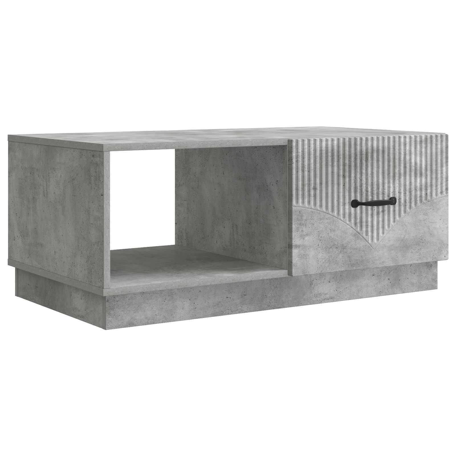 Sofabord BetongrÃ¥ 90 x 50 x 37 cm Konstrueret trÃ¦