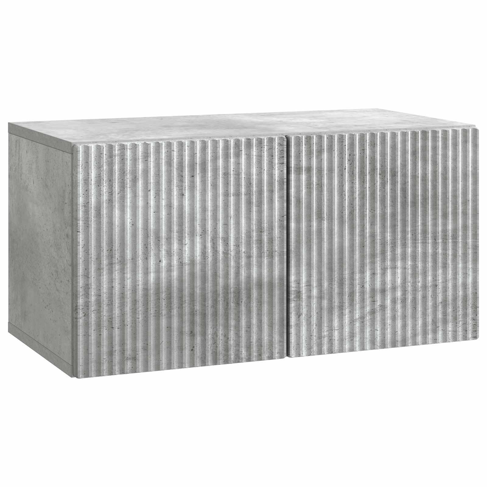 Væghængt TV-skab Betongrå 59,5 x 31 x 30 cm Konstrueret træ