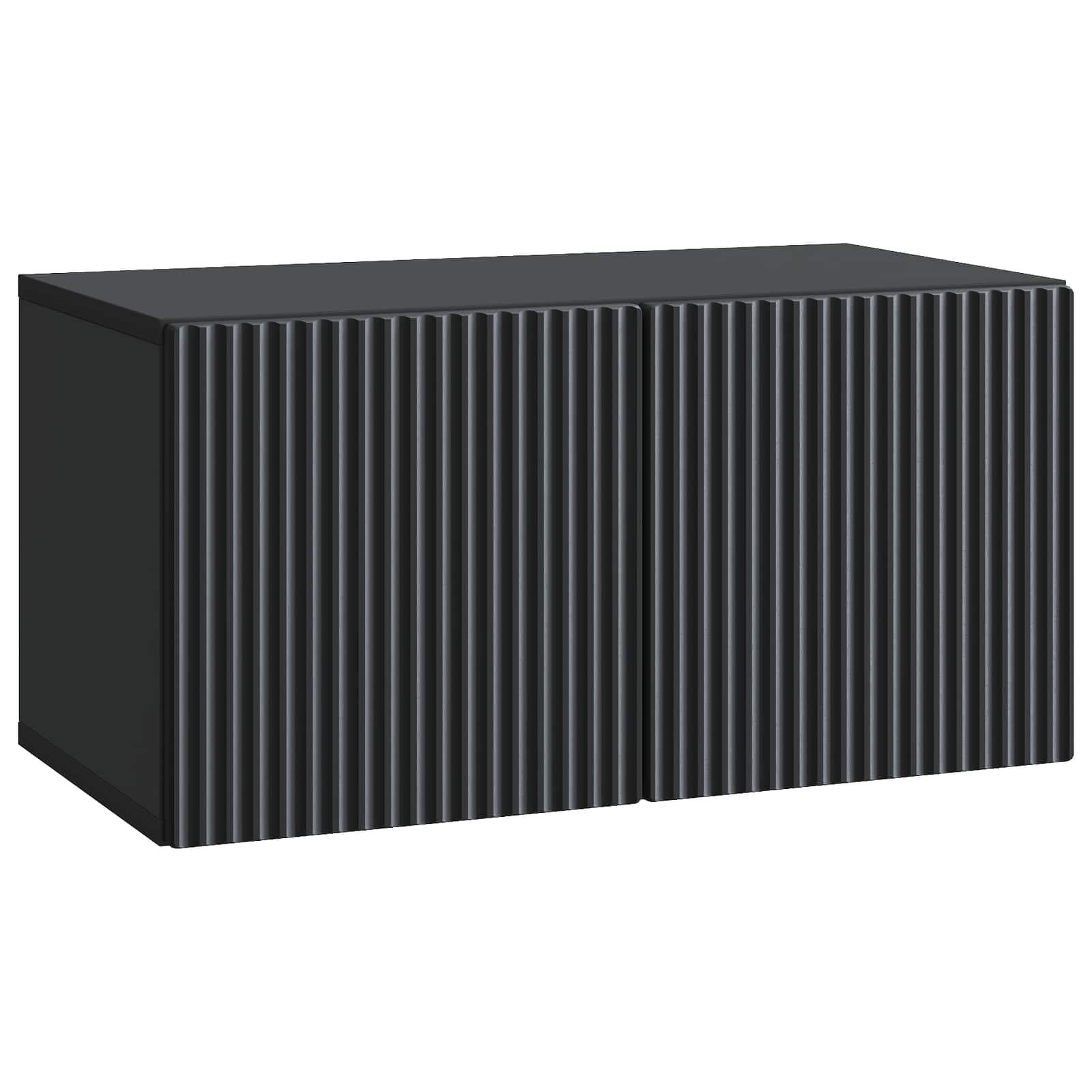 Væghængt TV-skab Sort 59,5 x 31 x 30 cm Konstrueret træ