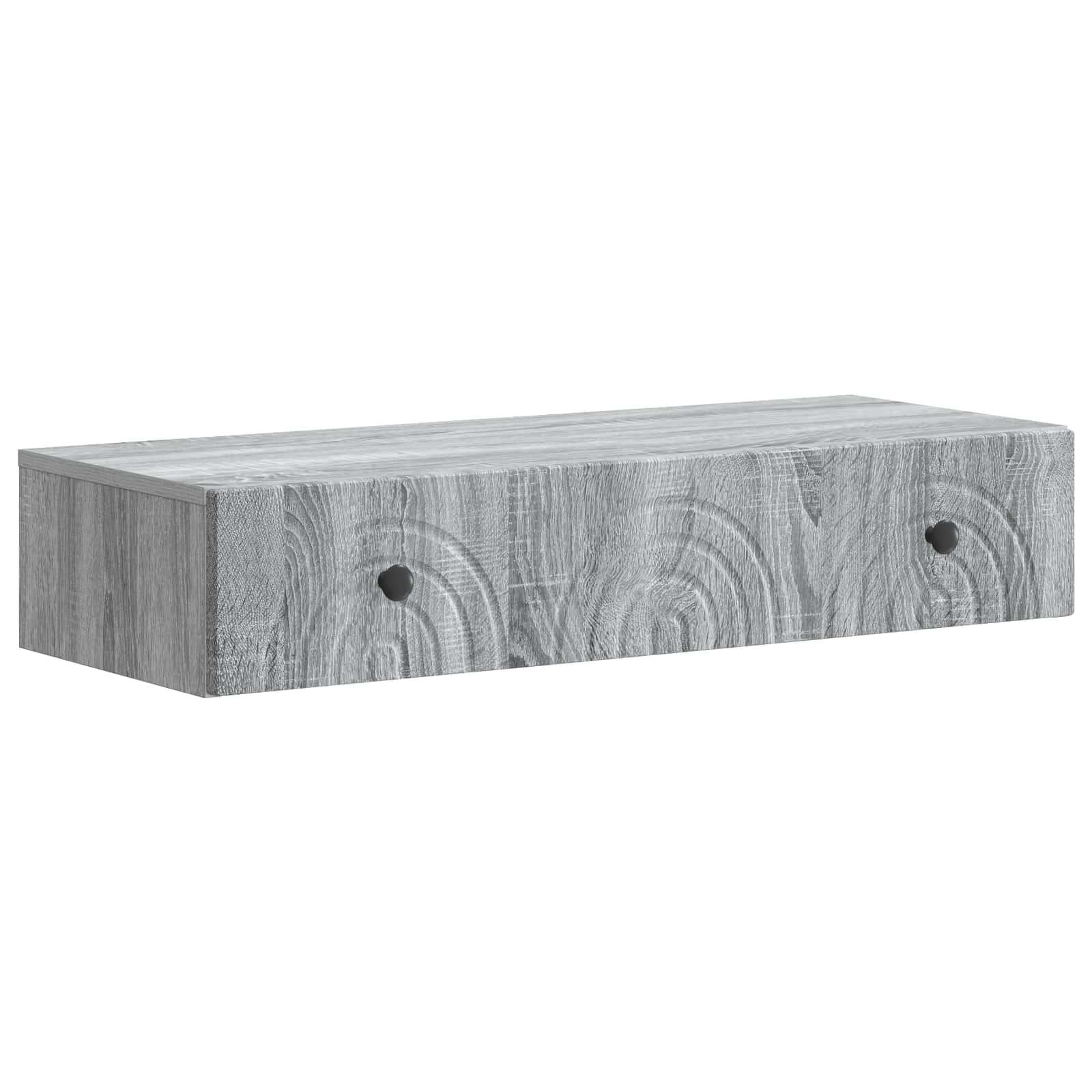 Væghængt Sideskab Grå sonoma-eg 87,5 x 34,5 x 17 cm