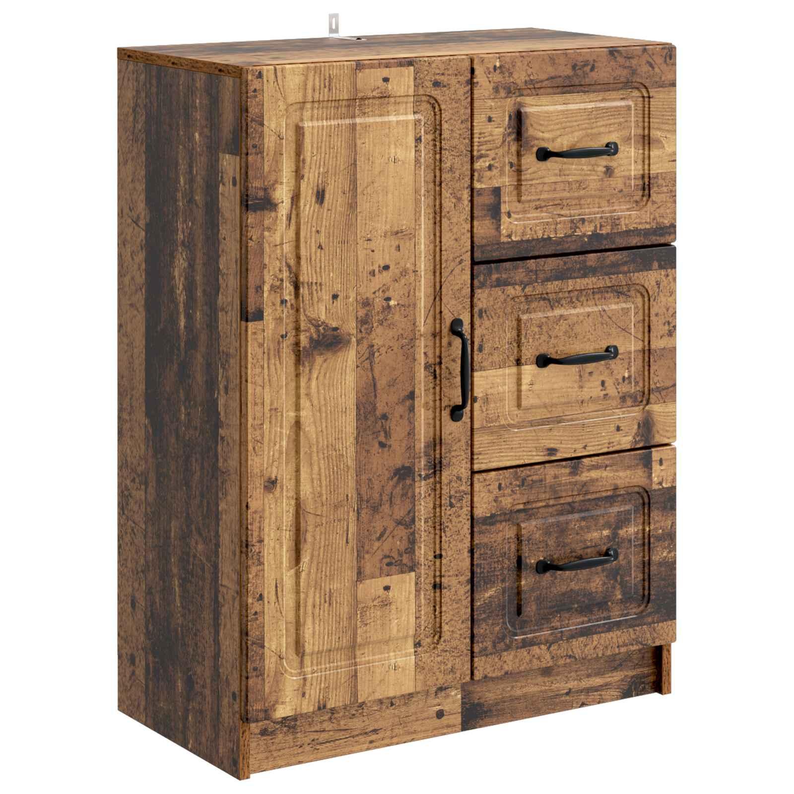 Sidebord Gammelt træ 66 x 34,5 x 87 cm Konstrueret træ