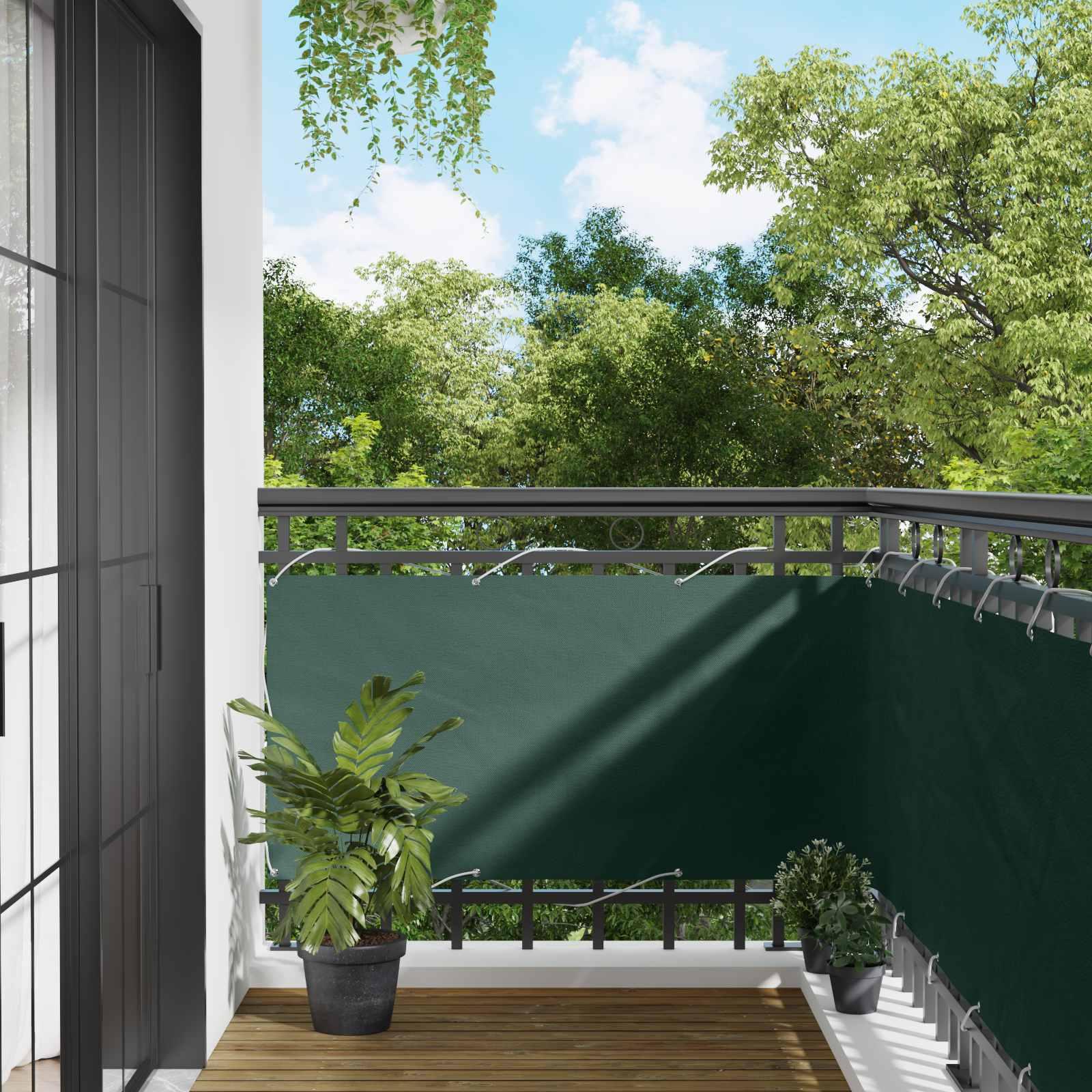 Altan Skærm 75 x 200 cm PU belagt oxford alu