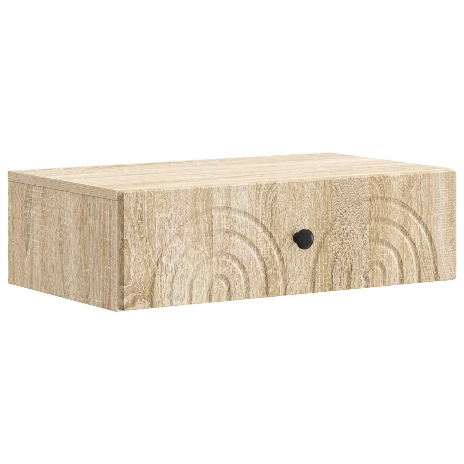Væghængt Sideskab Sonoma-eg 59 x 34,5 x 17 cm Konstrueret træ