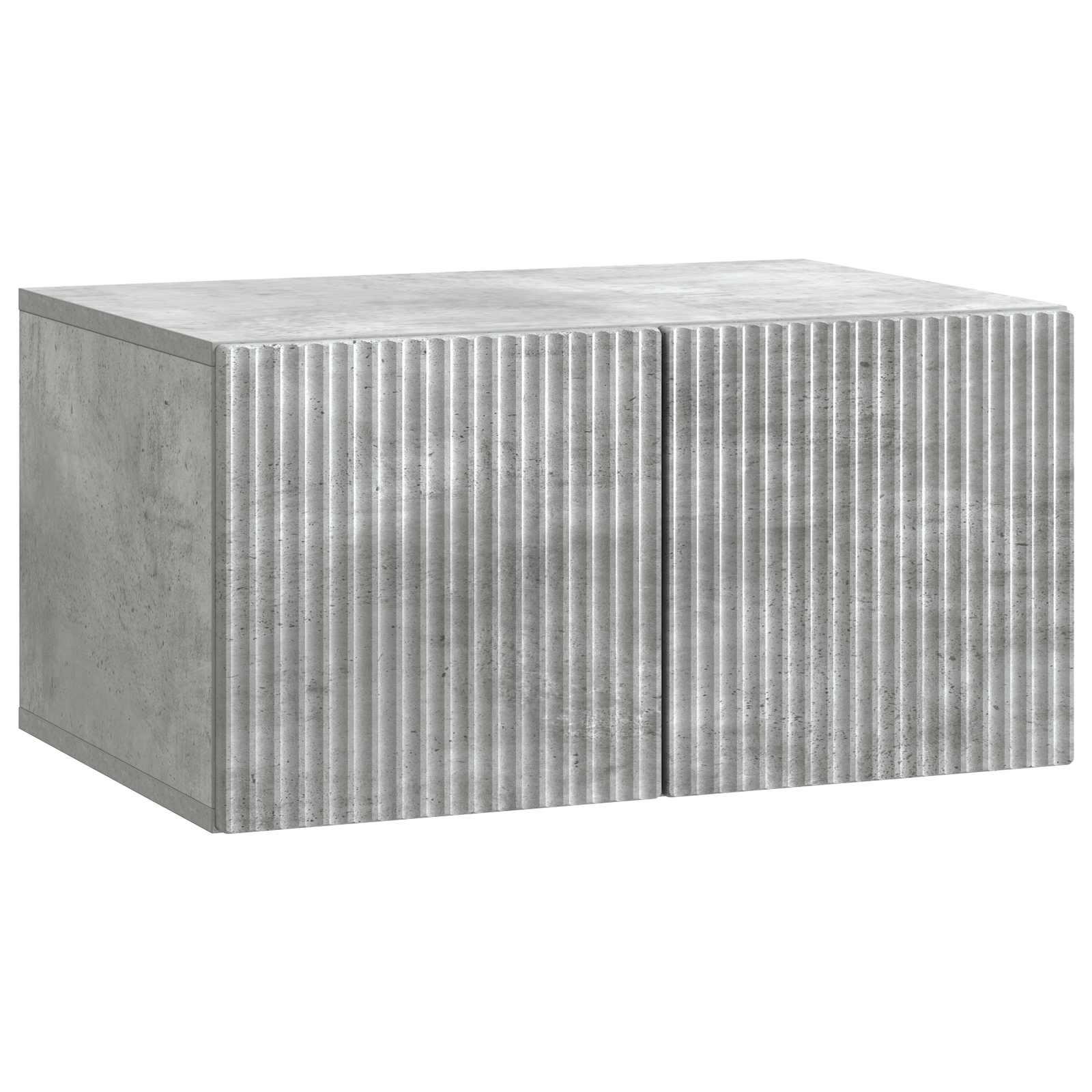 Væghængt TV-skab Betongrå 59,5 x 41 x 30 cm Konstrueret træ