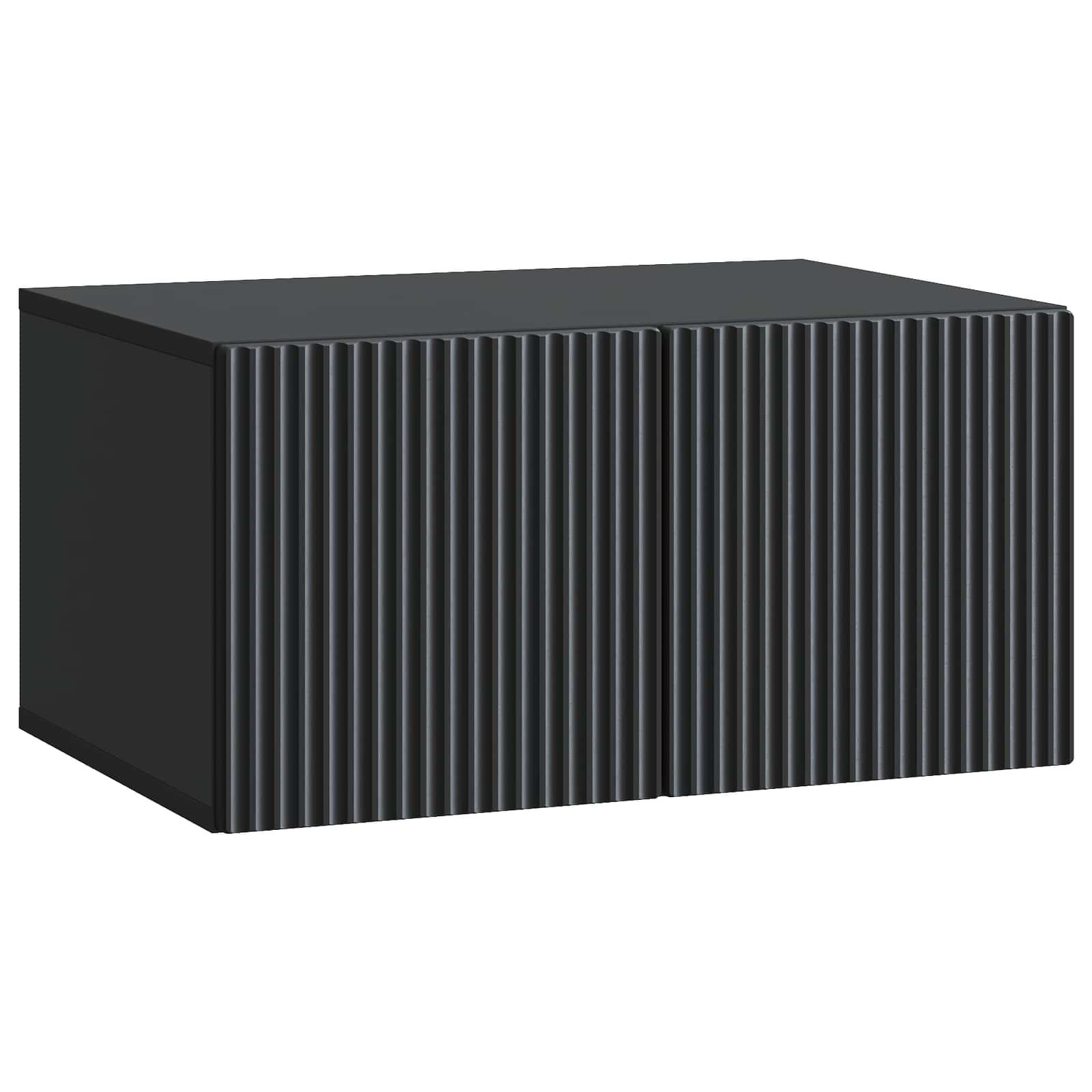 Væghængt TV-skab Sort 59,5 x 41 x 30 cm Konstrueret træ