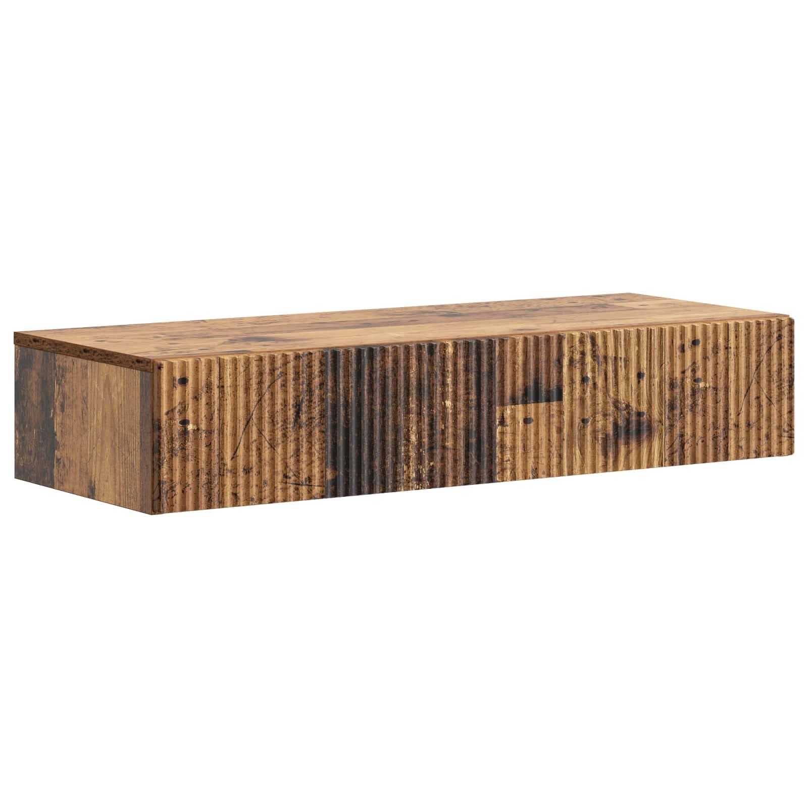 Væghængt Sideskab Gammelt træ 87,5 x 34,5 x 17 cm