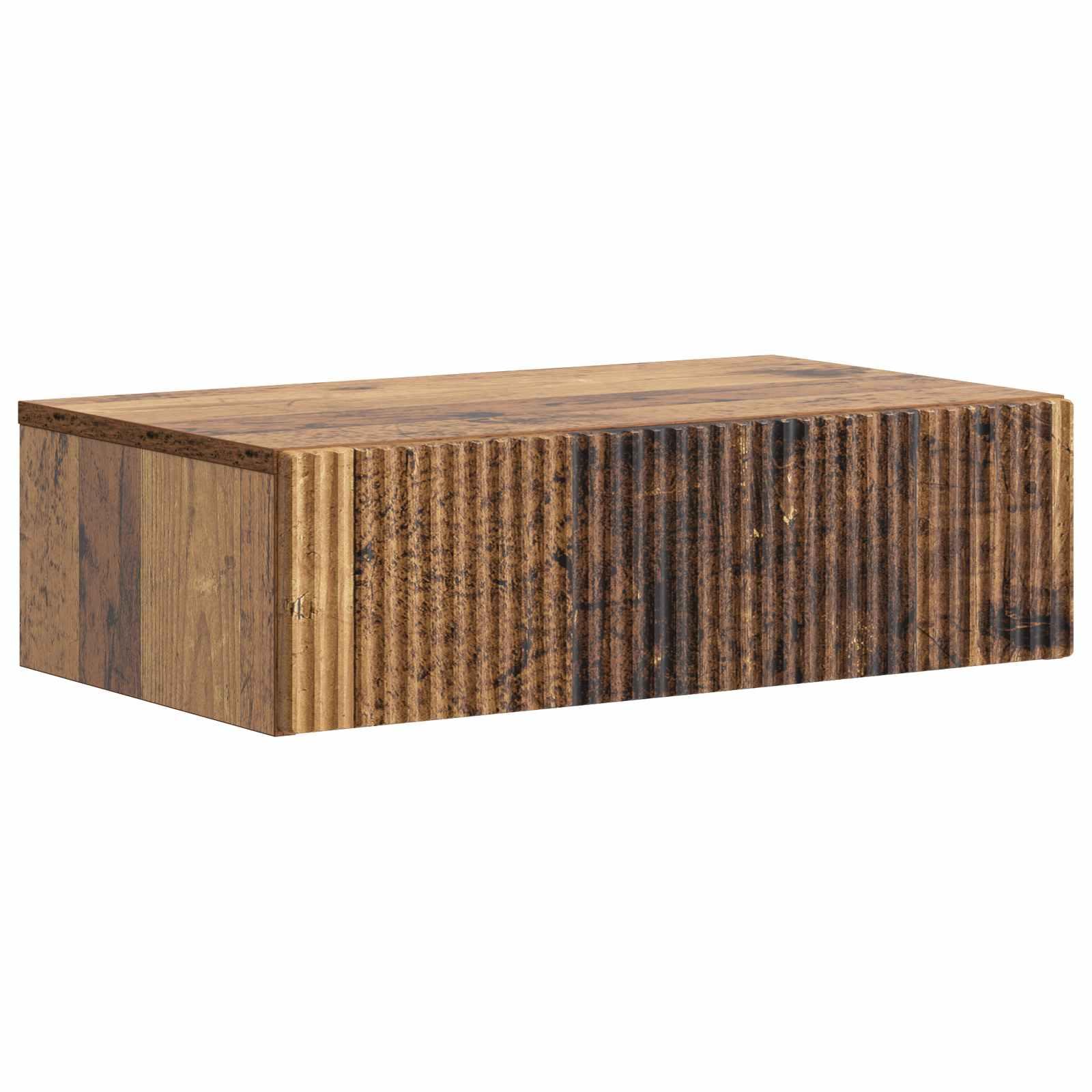Væghængt Sideskab Gammelt træ 59 x 34,5 x 17 cm Konstrueret træ
