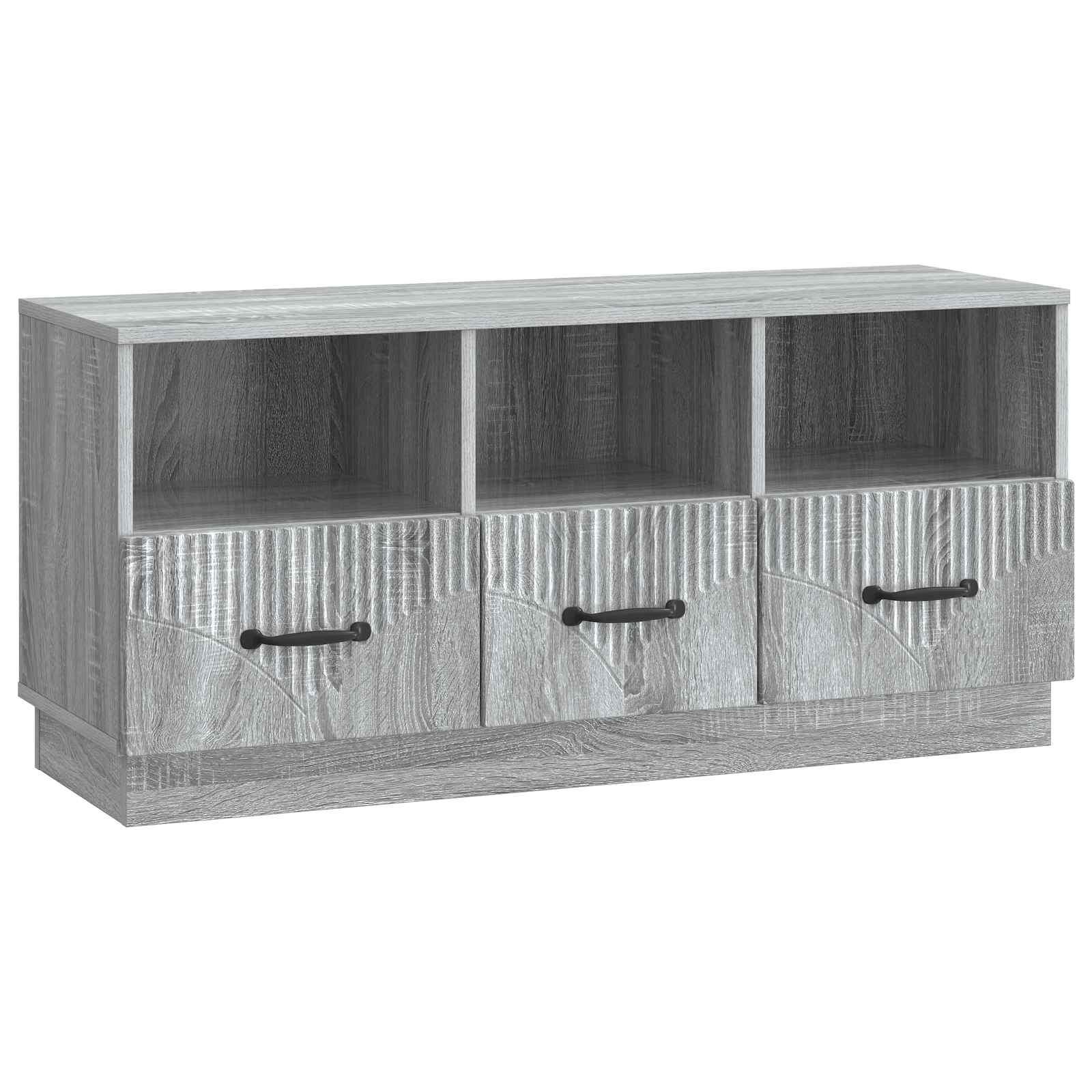 TV-skab Grå sonoma-eg 102 x 34,5 x 47 cm Konstrueret træ