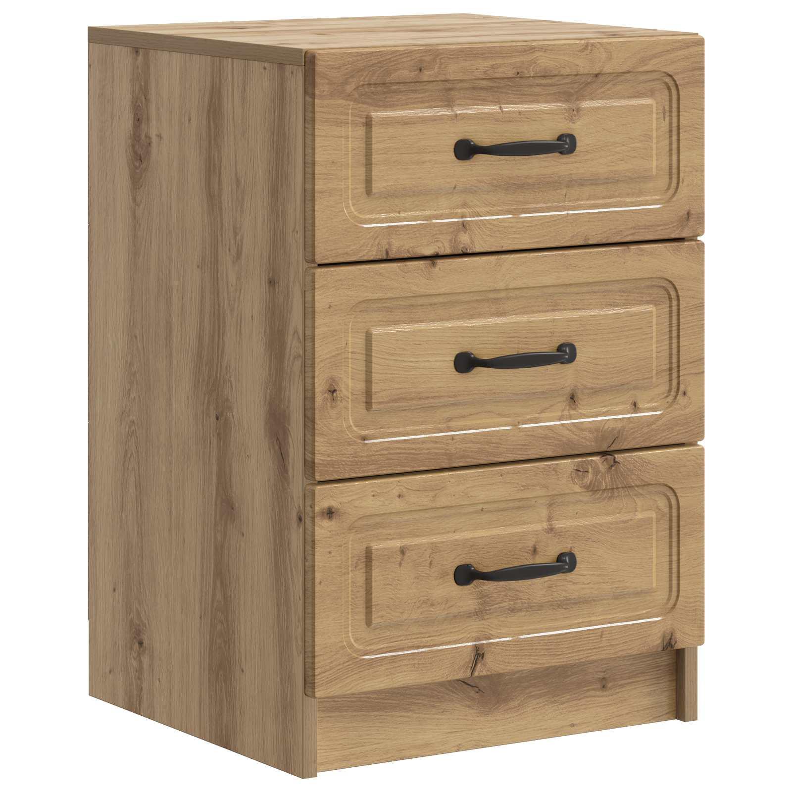 Natskab med skuffe Artisan-eg 43 x 41 x 63,5 cm Konstrueret træ