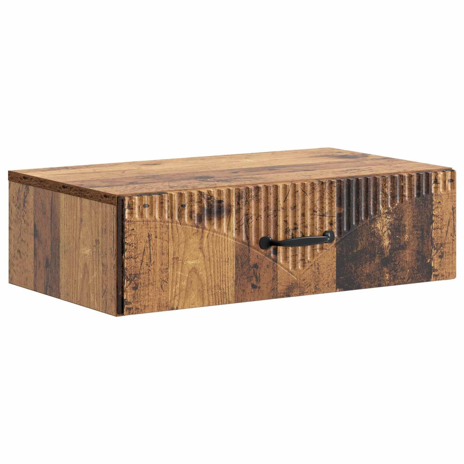 Væghængt Sideskab Gammelt træ 59 x 34,5 x 17 cm Konstrueret træ