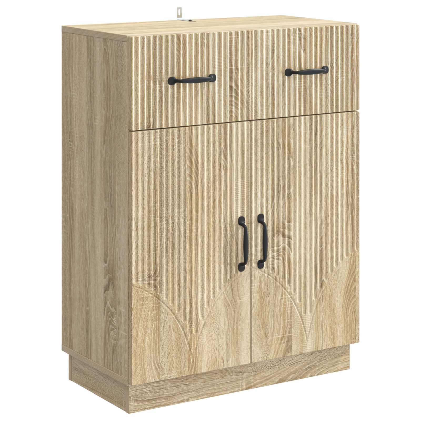 Sidebord Sonoma-eg 66 x 34,5 x 87 cm Konstrueret træ