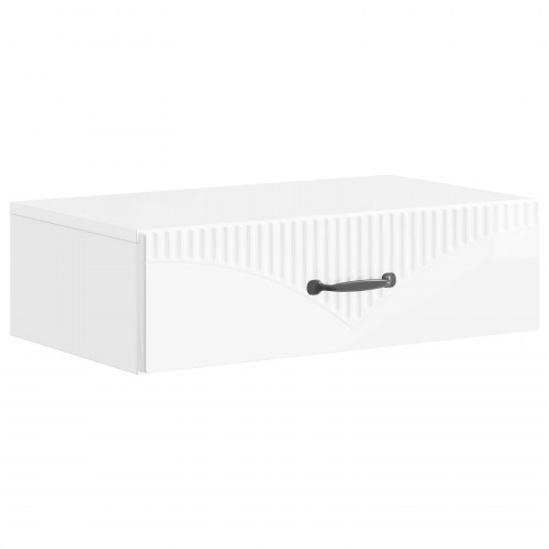 Væghængt Sideskab Hvid højglans 59 x 34,5 x 17 cm