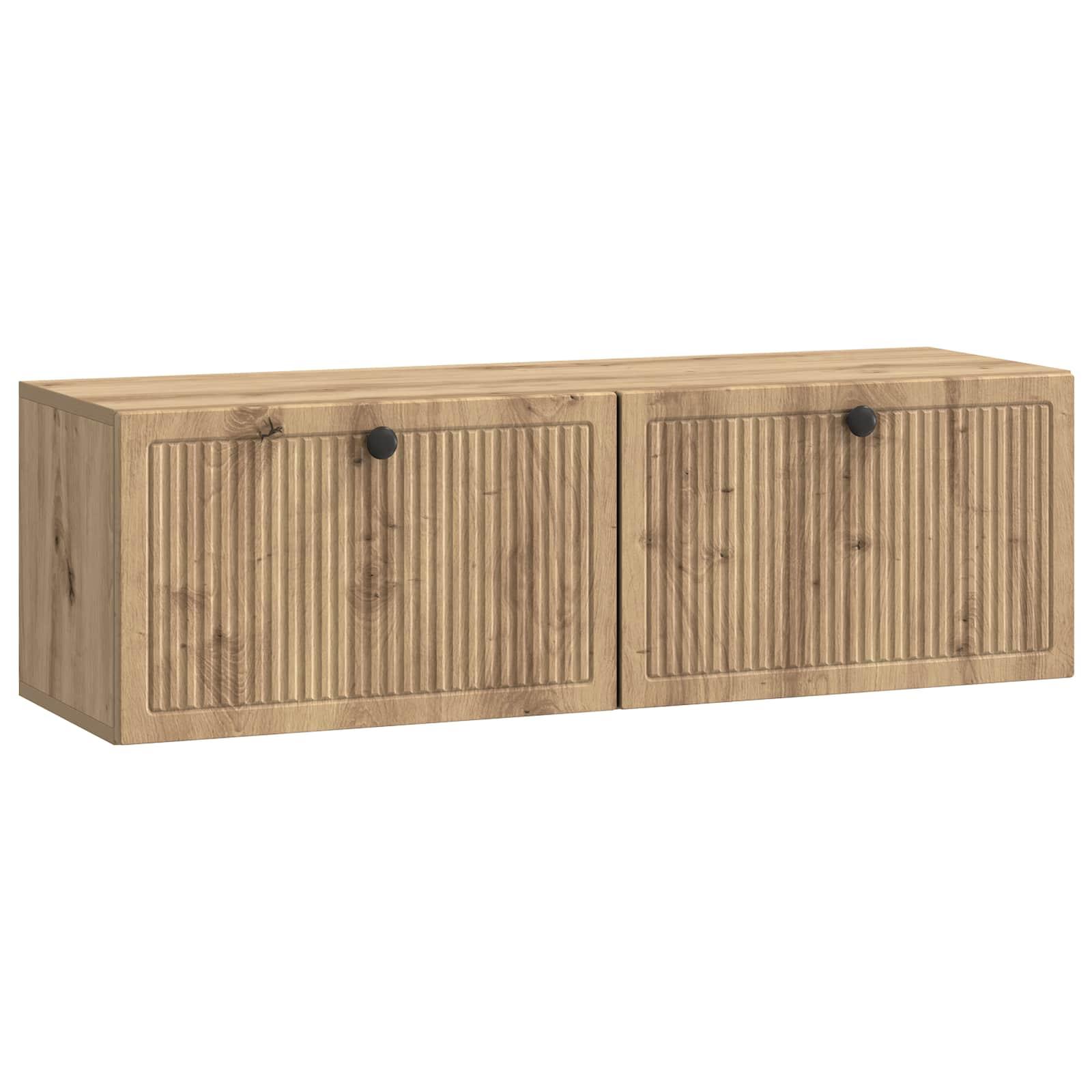 Væghængt TV-skab Artisan-eg 98 x 31 x 30 cm Konstrueret træ