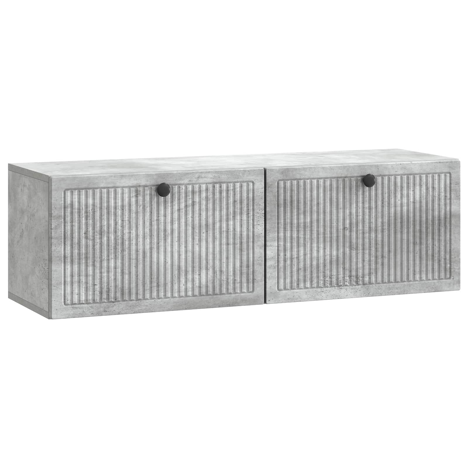 Væghængt TV-skab Betongrå 98 x 31 x 30 cm Konstrueret træ
