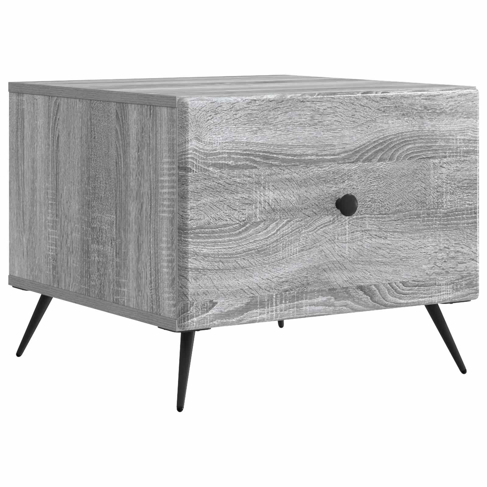Sofabord GrÃ¥ sonoma-eg 49 x 50 x 40 cm Konstrueret trÃ¦