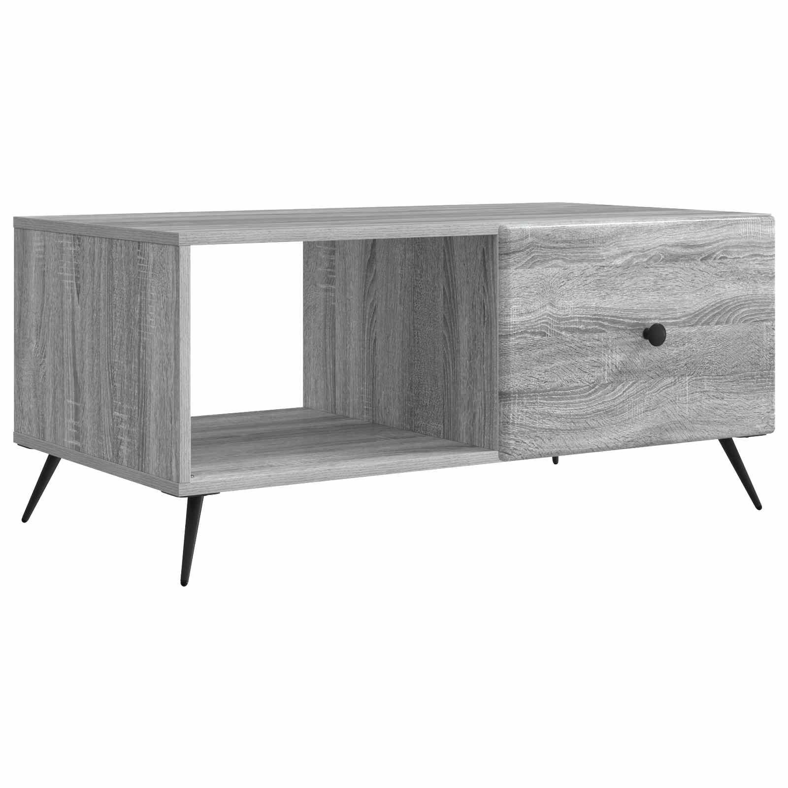 Sofabord GrÃ¥ sonoma-eg 90 x 50 x 40 cm Konstrueret trÃ¦