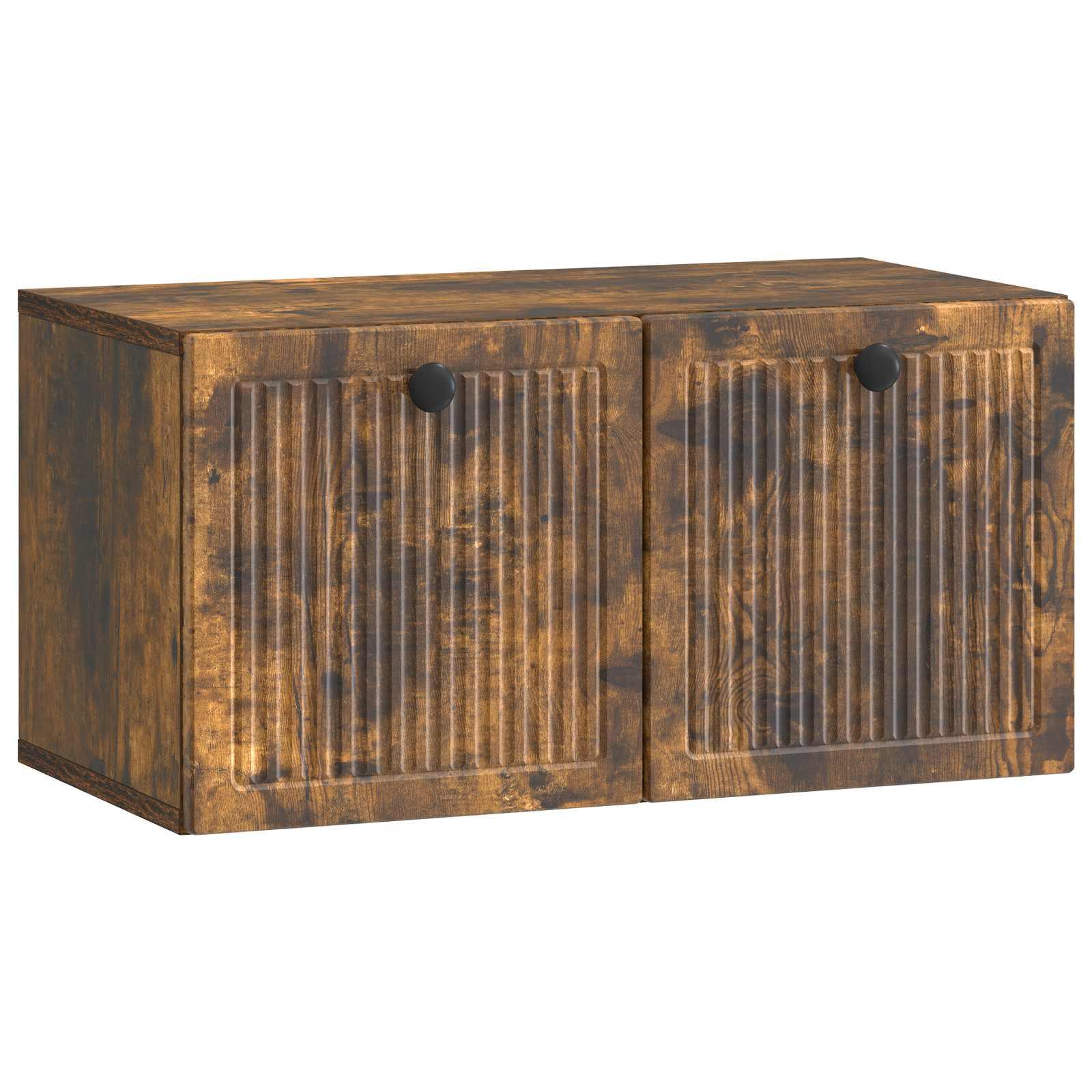 Væghængt Tv-skab Konstrueret Træ - Røget eg / 59,5 x 31 x 30 cm